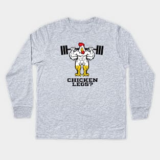 Gym Chicken Kids Long Sleeve T-Shirt